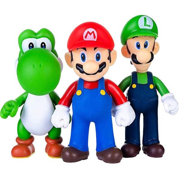 Boneco Yoshi 23cm Articulado Super Mario Bros Coleção Nintendo